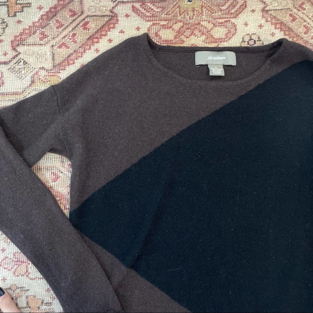 Ply Cashmere Colorblock Sweater - Picture 4 of 4